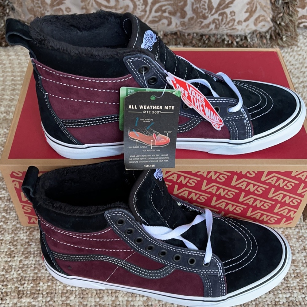 Vans Men’s Sk8-Hi Mte Port Royal/Black Boots Cold Weather Sneakers - Picture 5 of 16